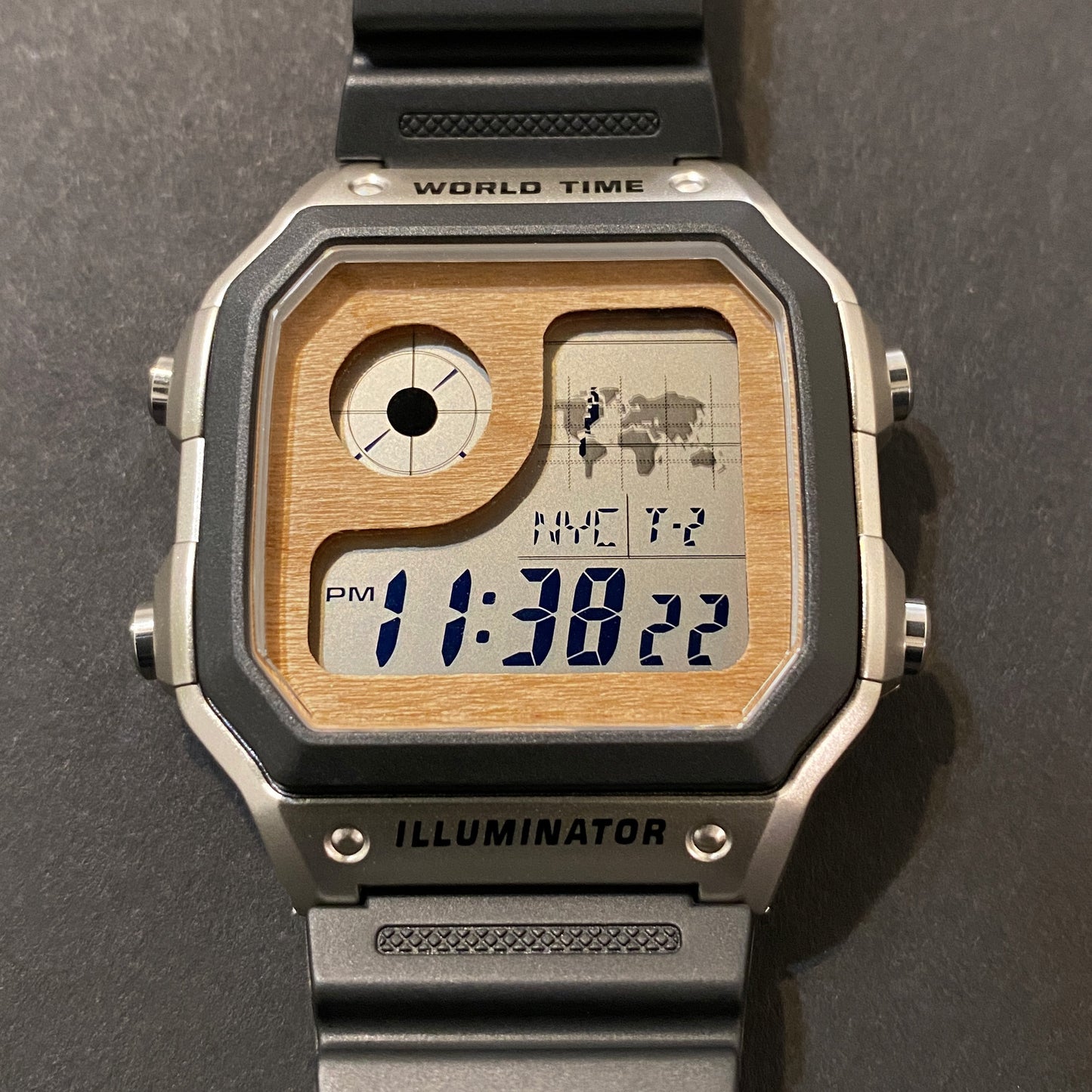 Custom Cherry Wood Casio AE1200