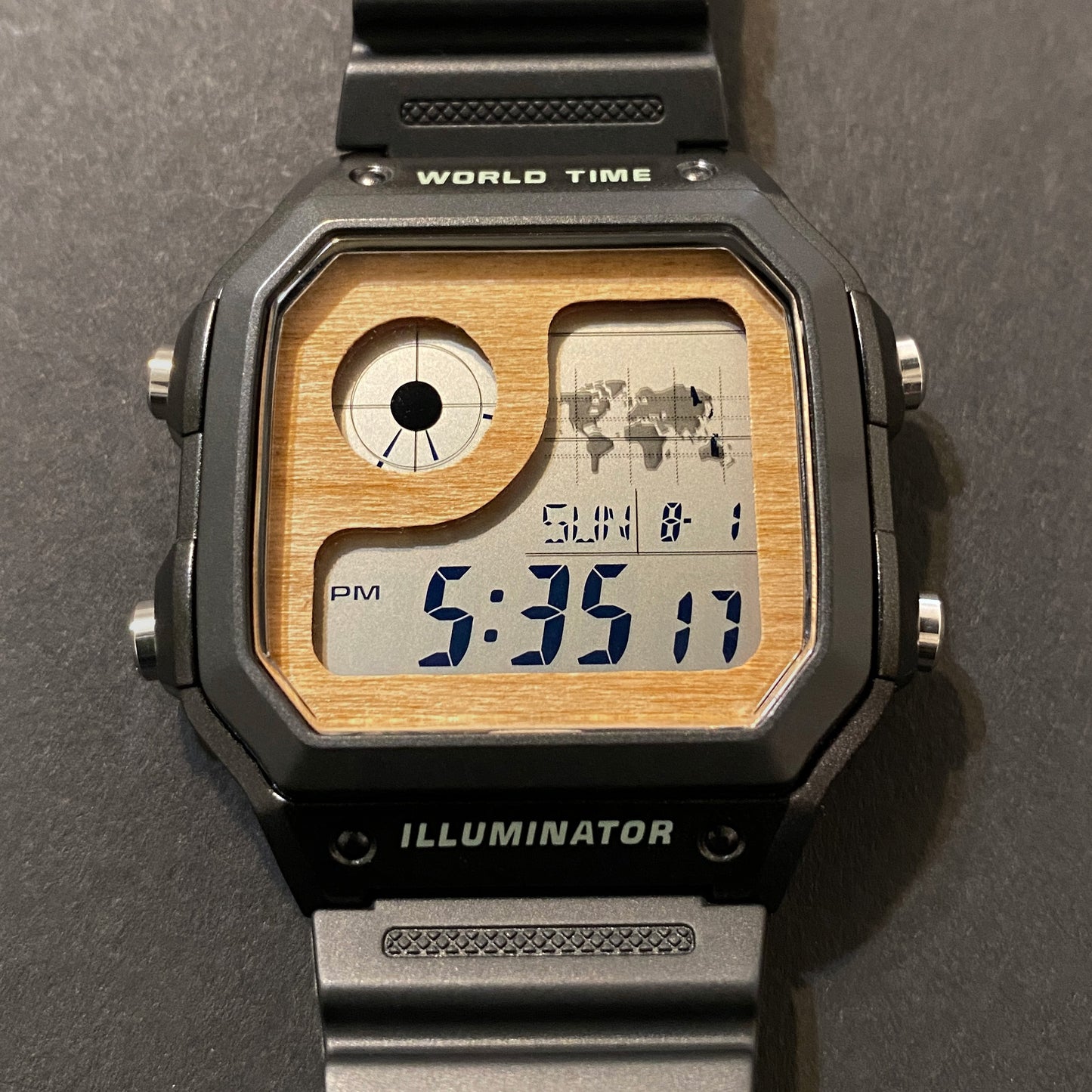 Custom Cherry Wood Casio AE1200