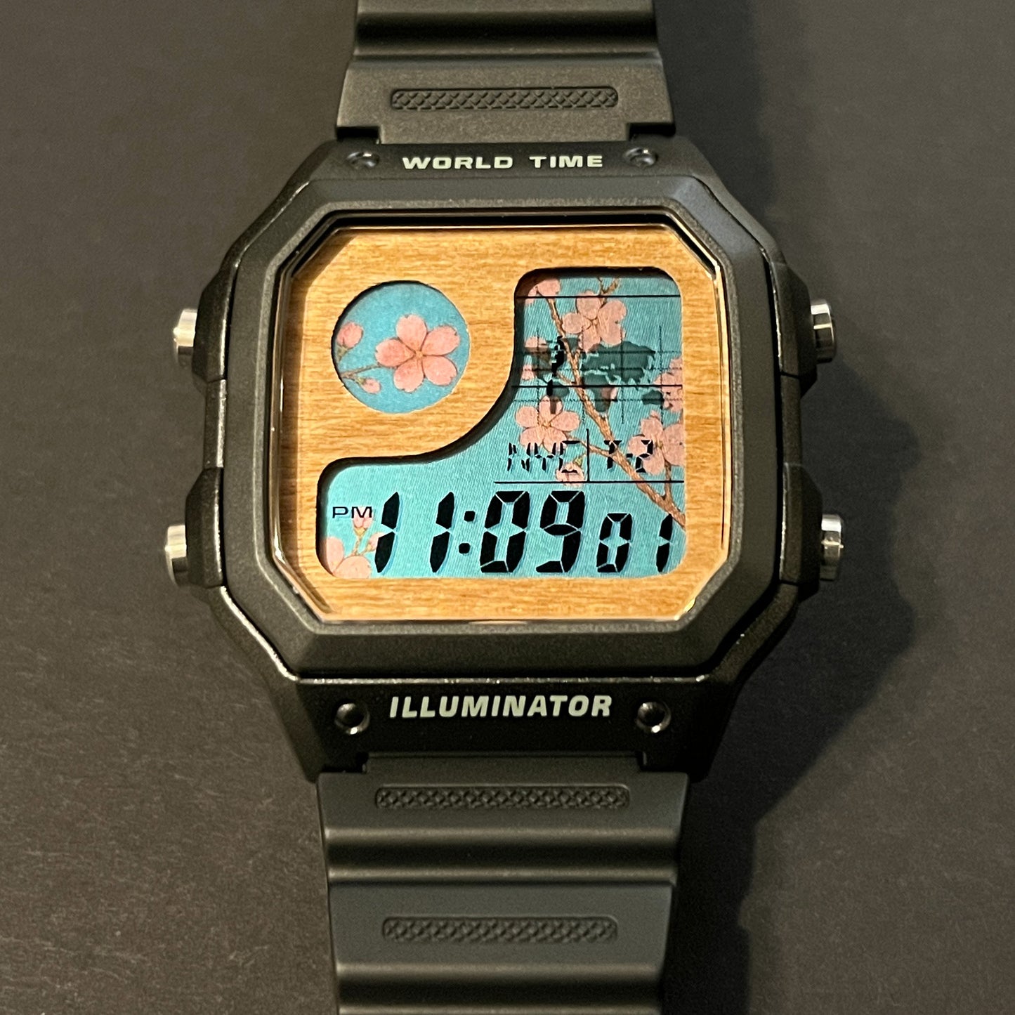 Cherry Blossom Casio AE1200 | Cherry Wood Dial Edition