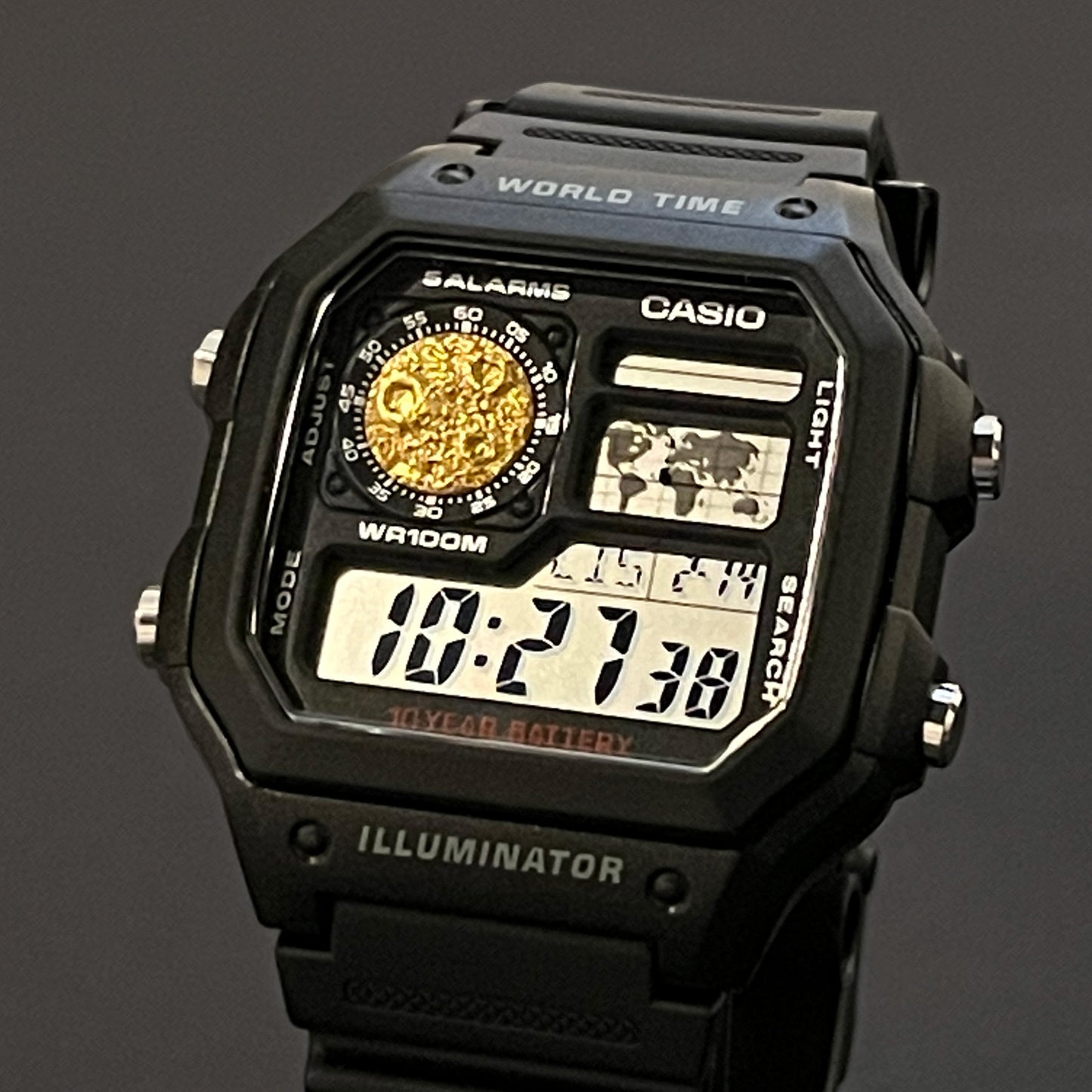 Casio AE1200 Royale 24K Gold Moon Watch